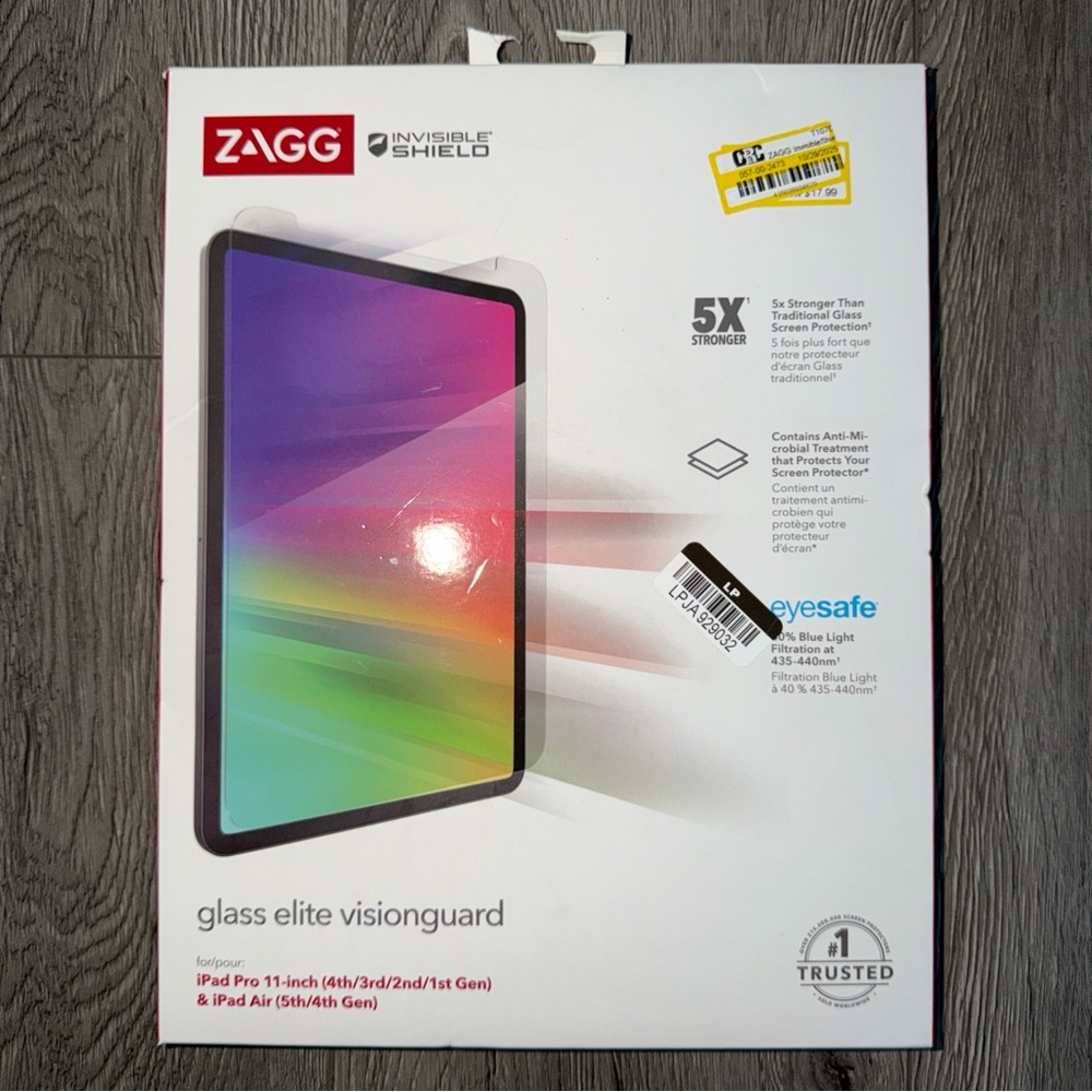 ZAGG InvisibleShield Apple iPad Pro/iPad Air 11-inch (5th/4th Generation)